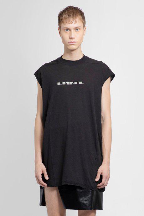 Rick Owens Men'S Black Strobe Urinal Tarp T by RICK OWENS Rick Owens Men'S Black Strobe Urinal Tarp T by RICK OWENS