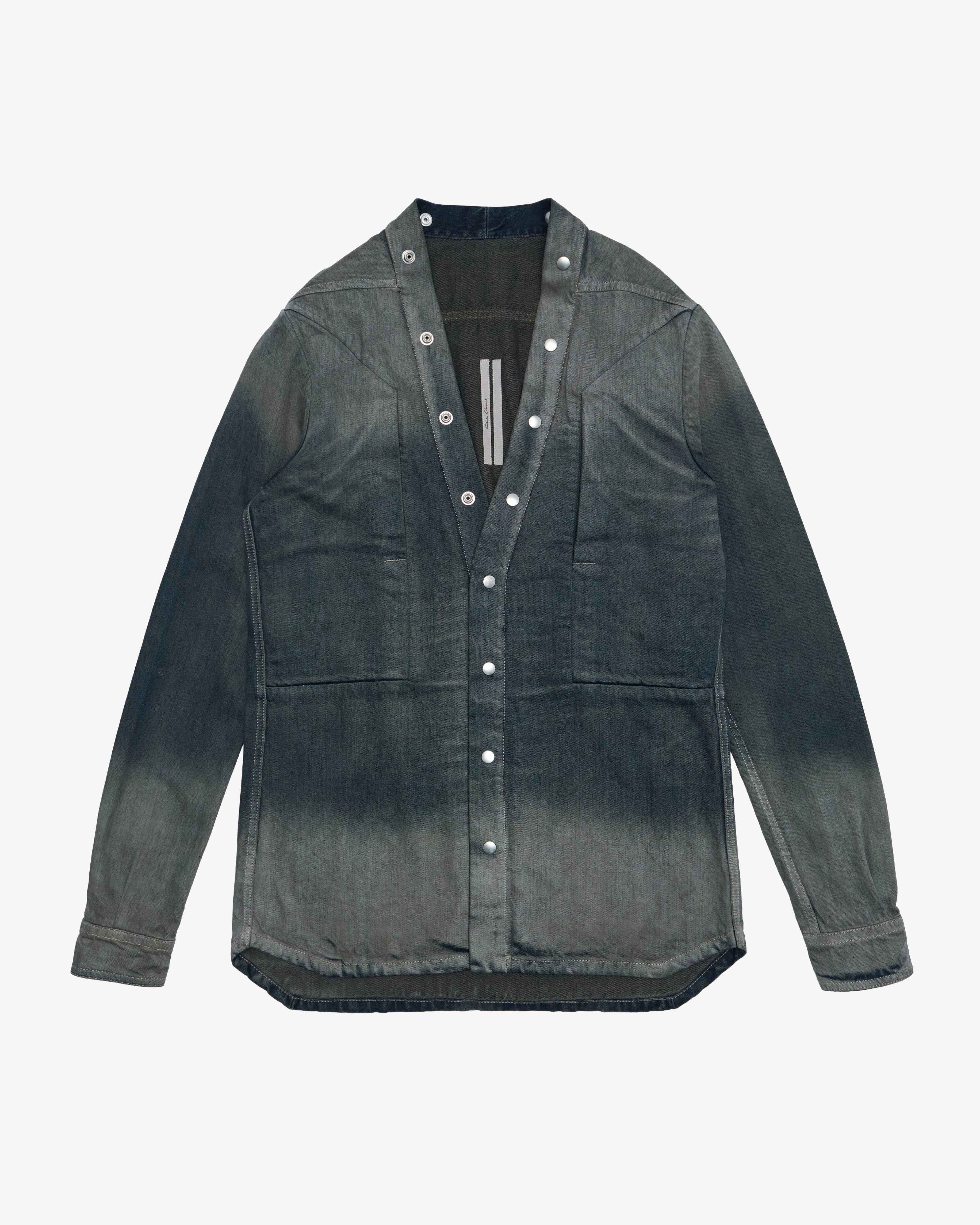 Rick Owens - Men's Larry Fogpocket Shirt - (Denim78D) by RICK OWENS