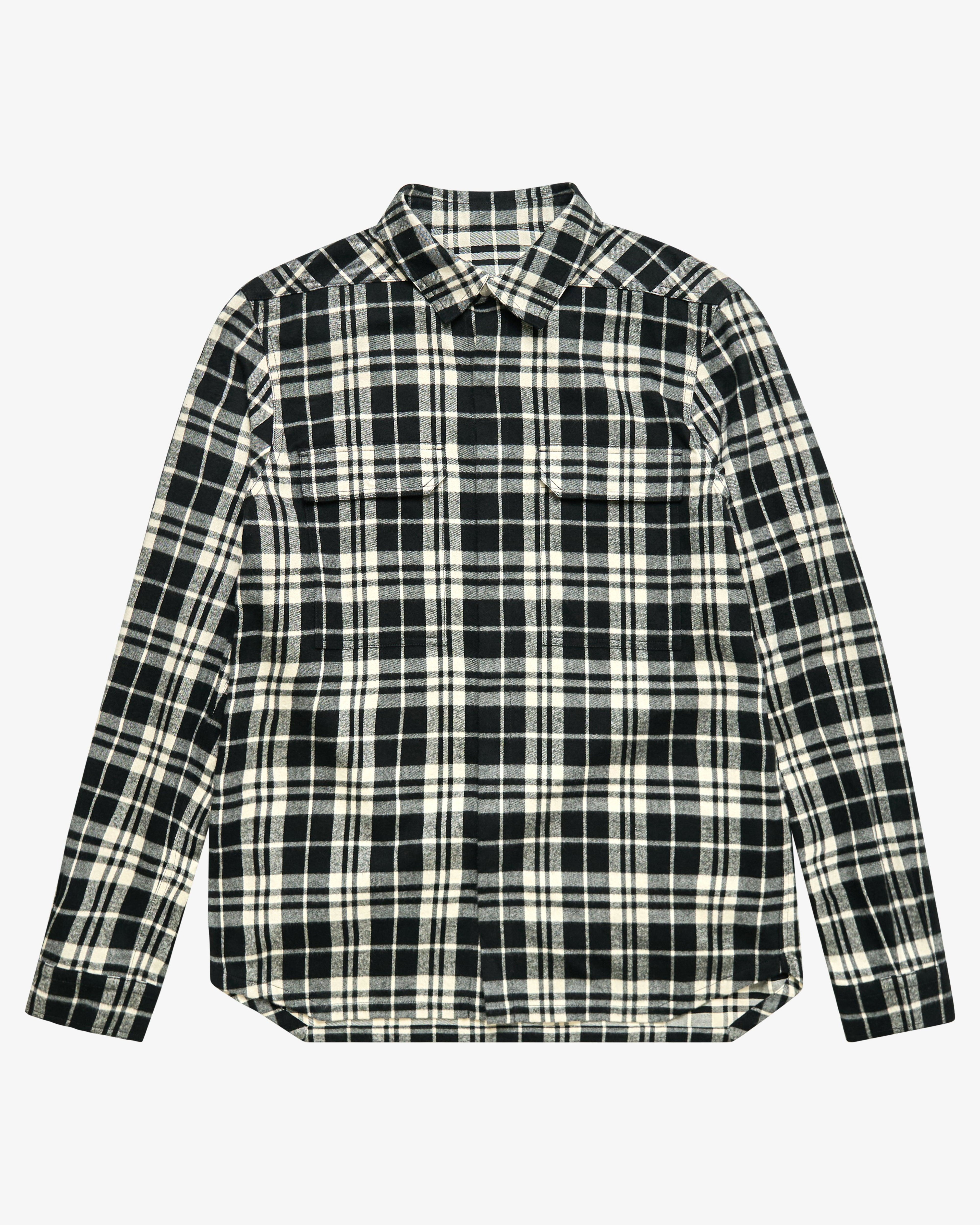 Rick Owens - Men's Outershirt - (Plaid) by RICK OWENS