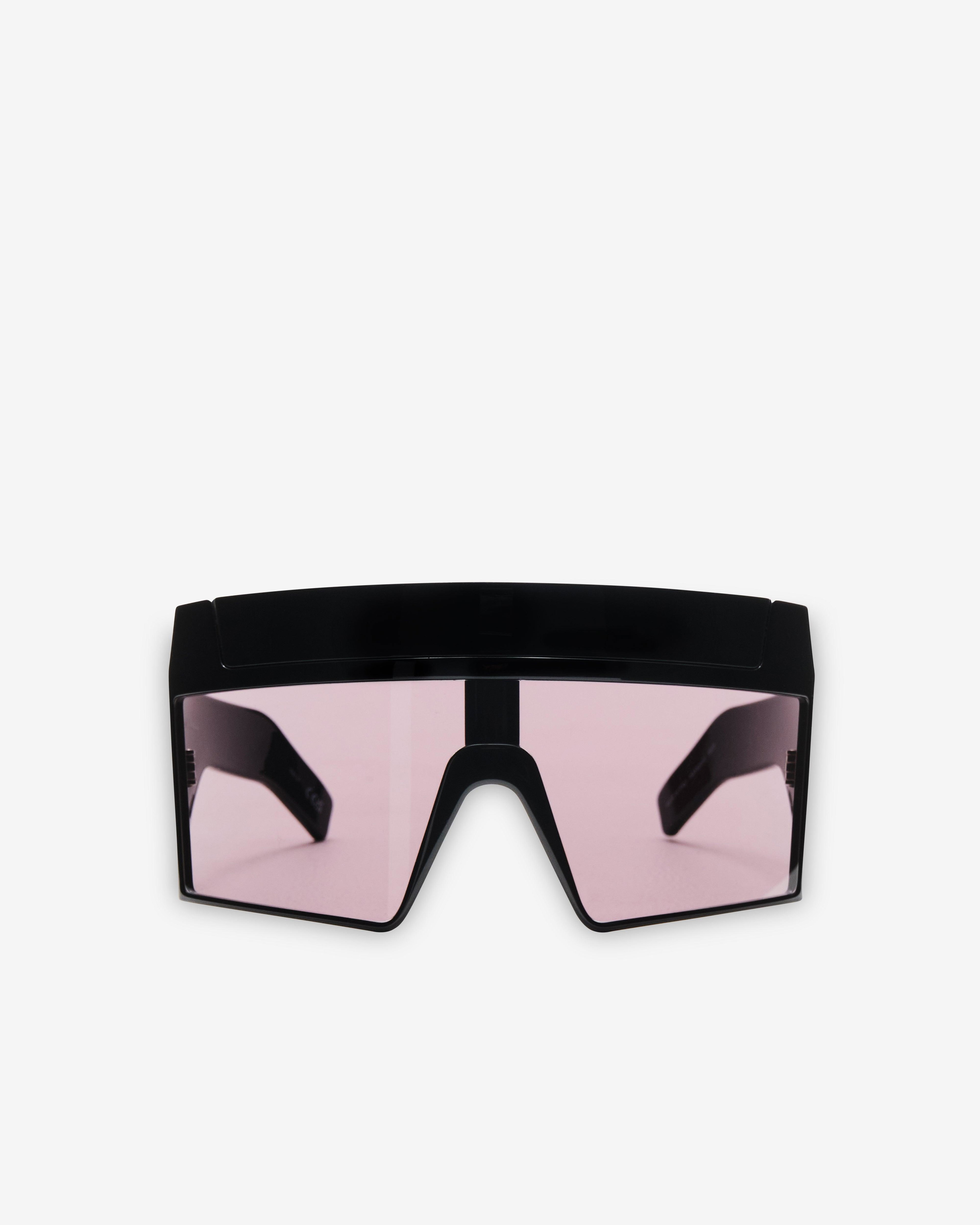 Rick Owens - Men's Rev Shiny Sunglasses - (Black) by RICK OWENS