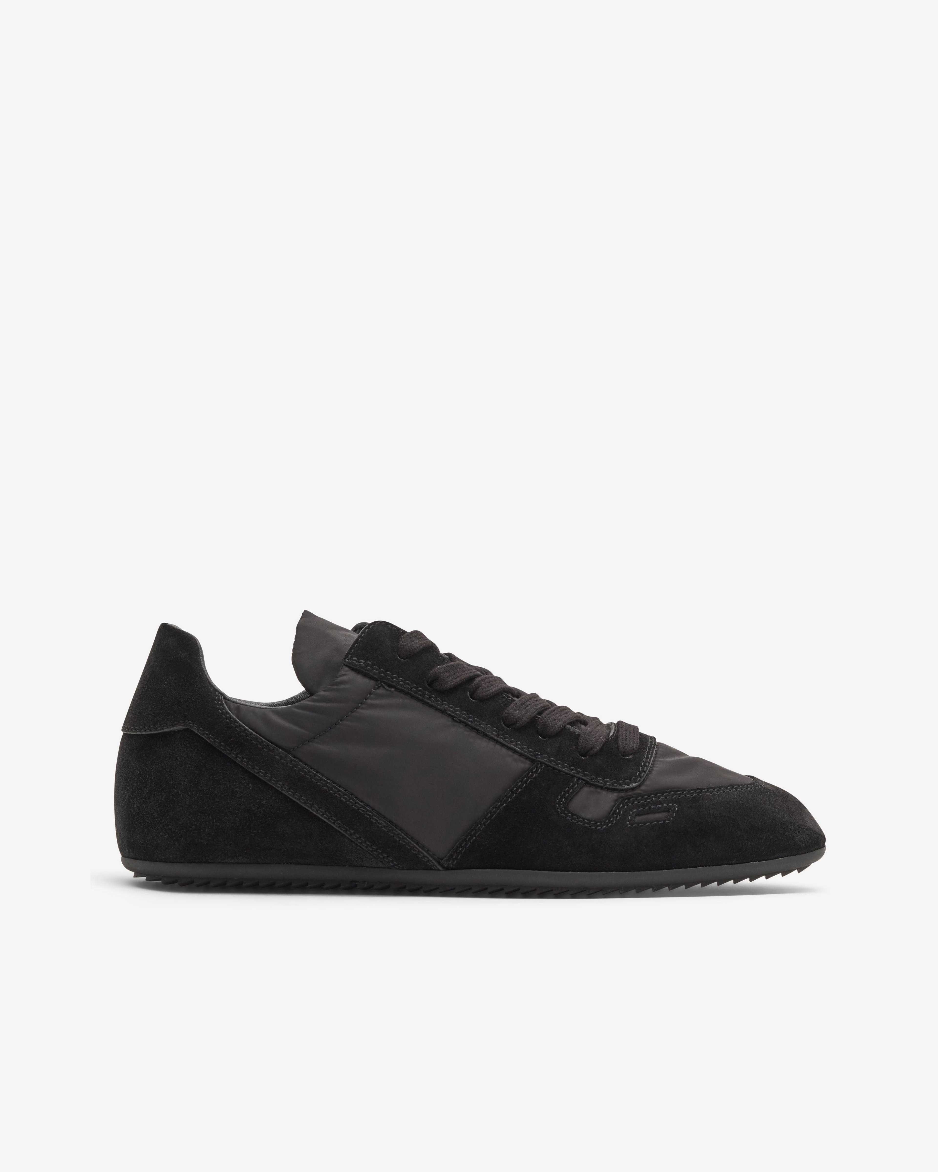 Rick Owens - Men's Suede Minimal Sneaker - (Black) by RICK OWENS
