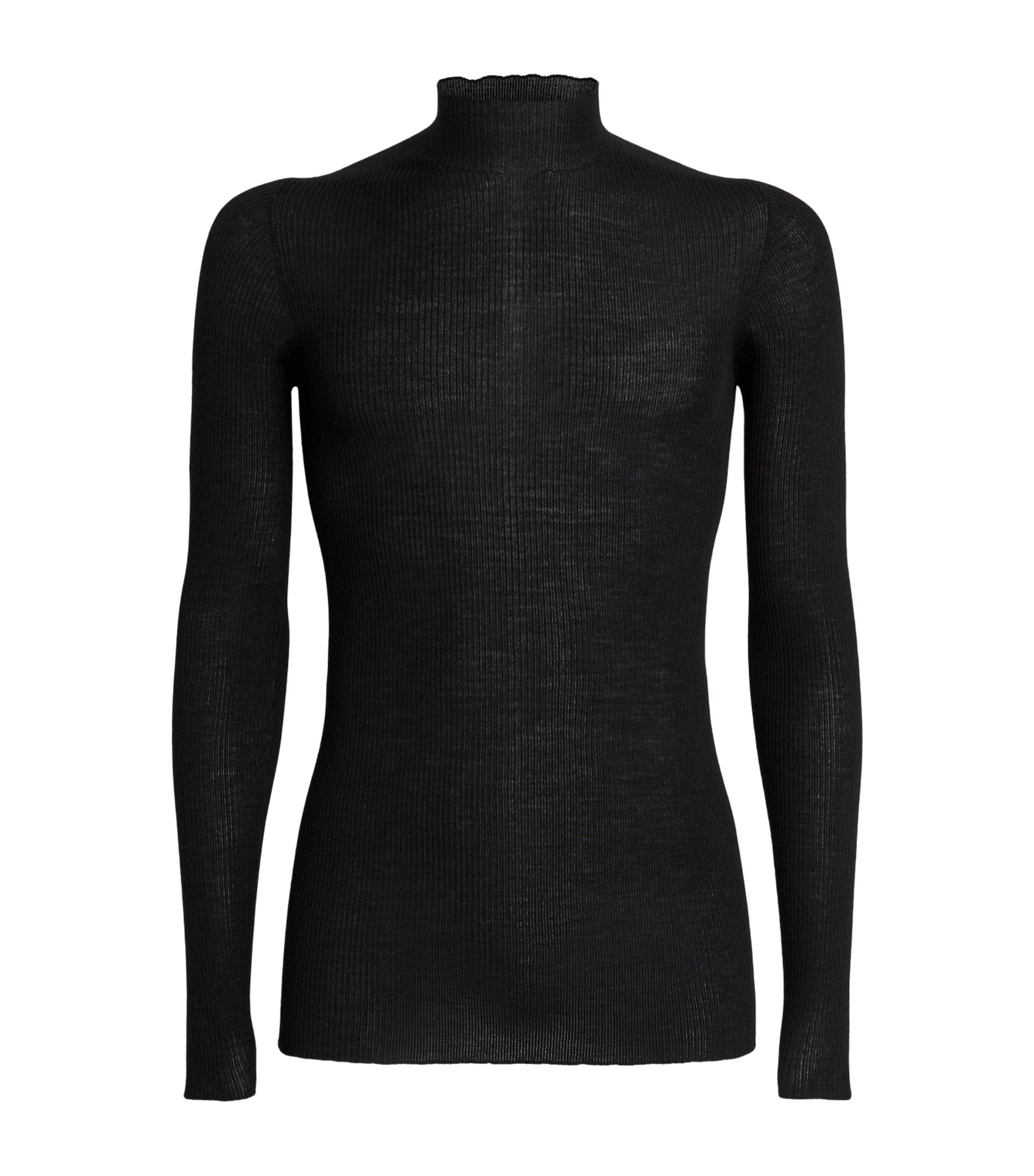 Rick Owens Virgin Wool Ribbed Lupetto Sweater by RICK OWENS