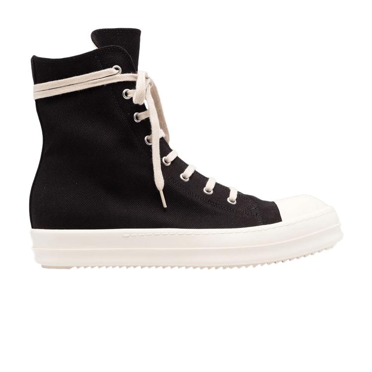 Rick Owens Wmns DRKSHDW Strobe Cotton Denim High 'Black Milk' by RICK ...