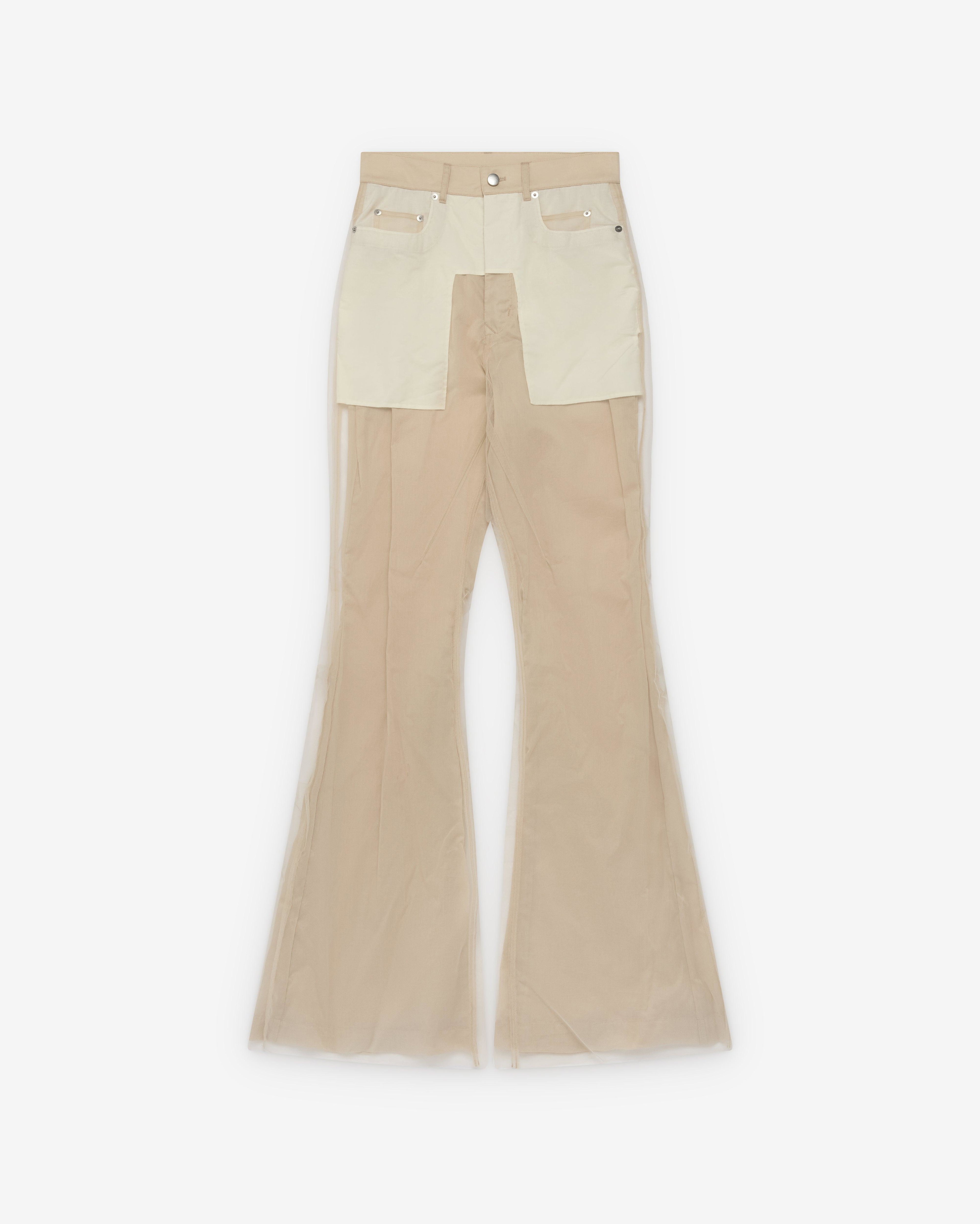Rick Owens - Women's Bolan Bootcut Knit Trousers - (Natural) by RICK OWENS