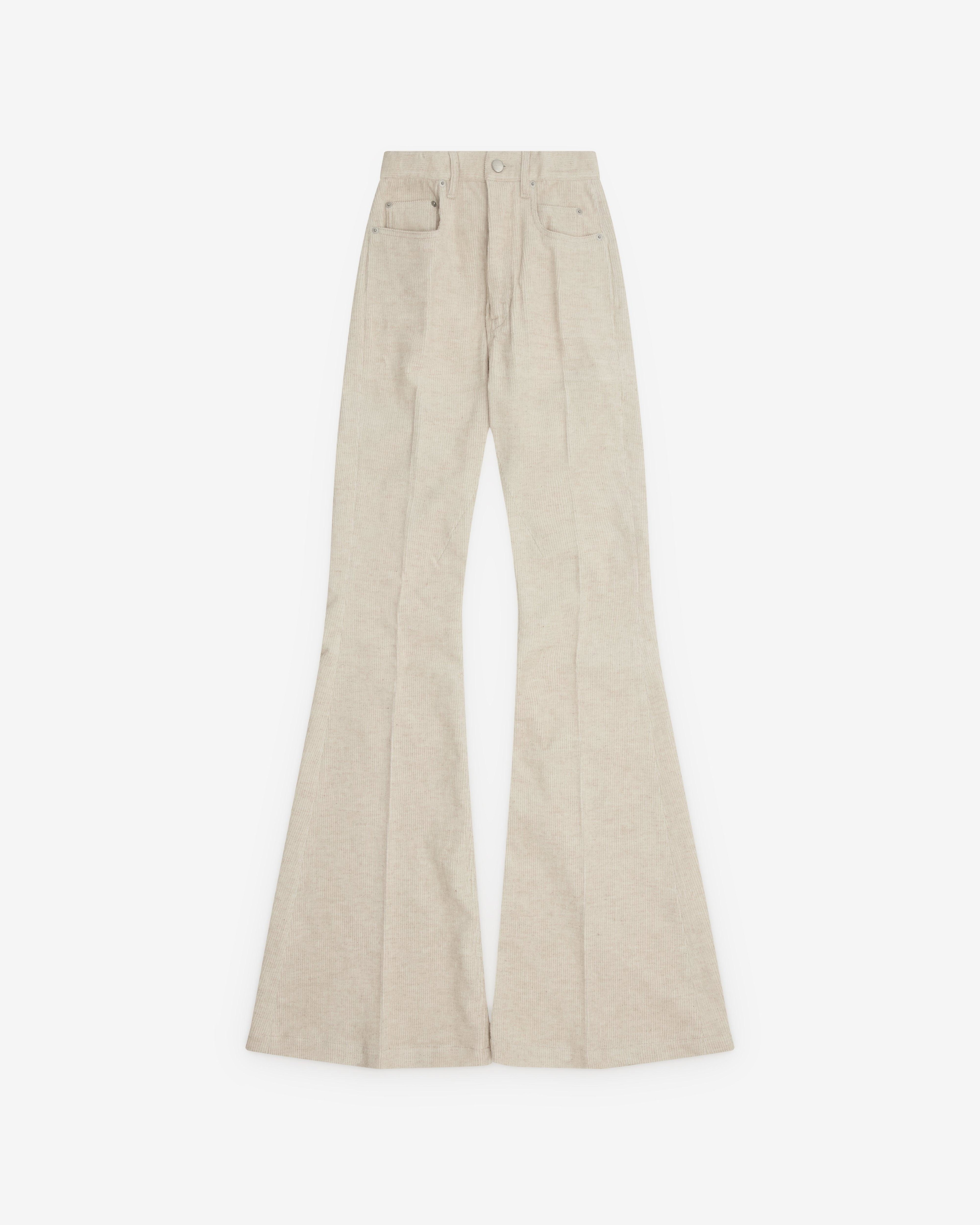 Rick Owens - Women’s Bolan Bootcut Trousers - (Natural) by RICK OWENS