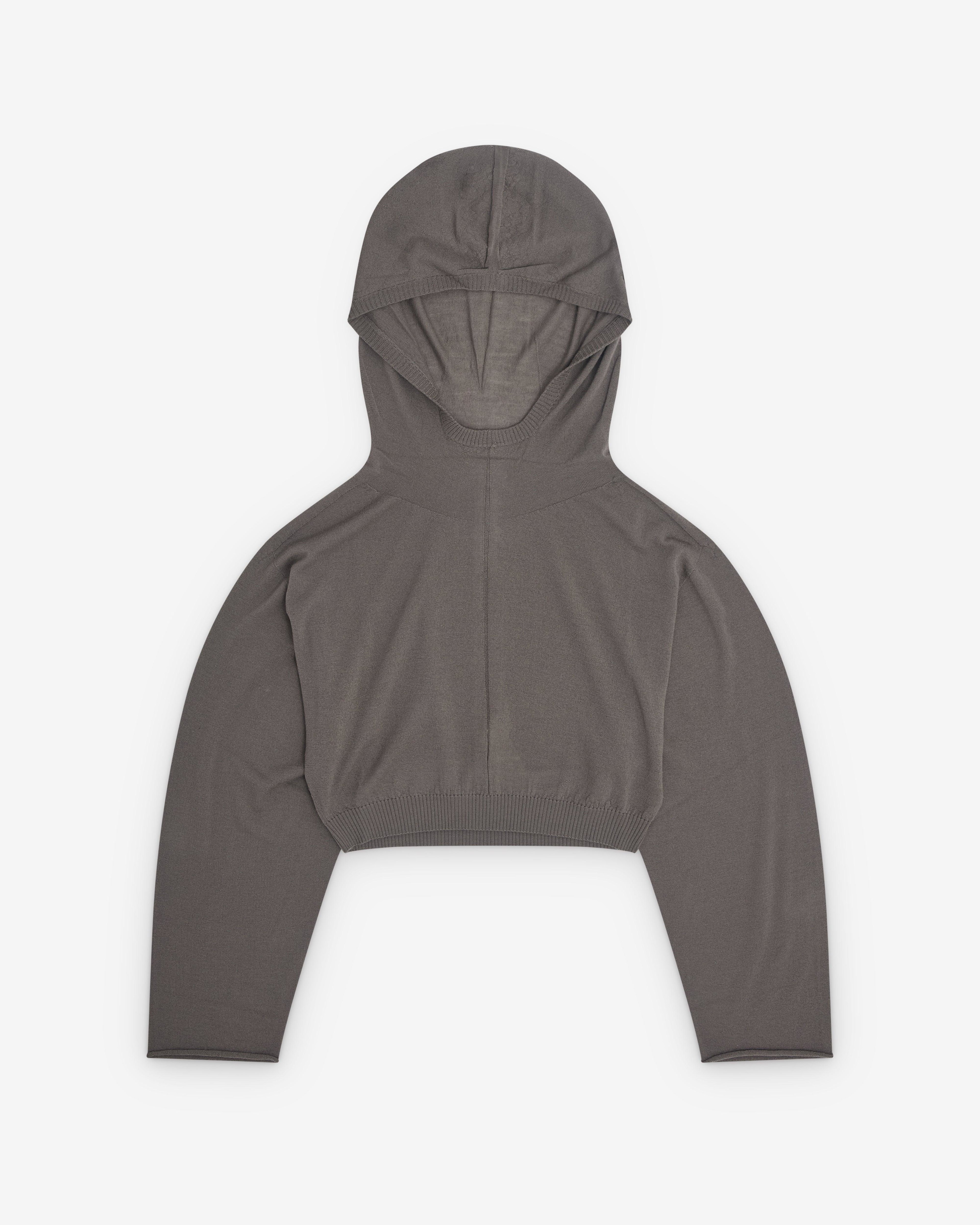 Rick Owens - Women’s Cropped Hooded Tunic - (Dust) by RICK OWENS