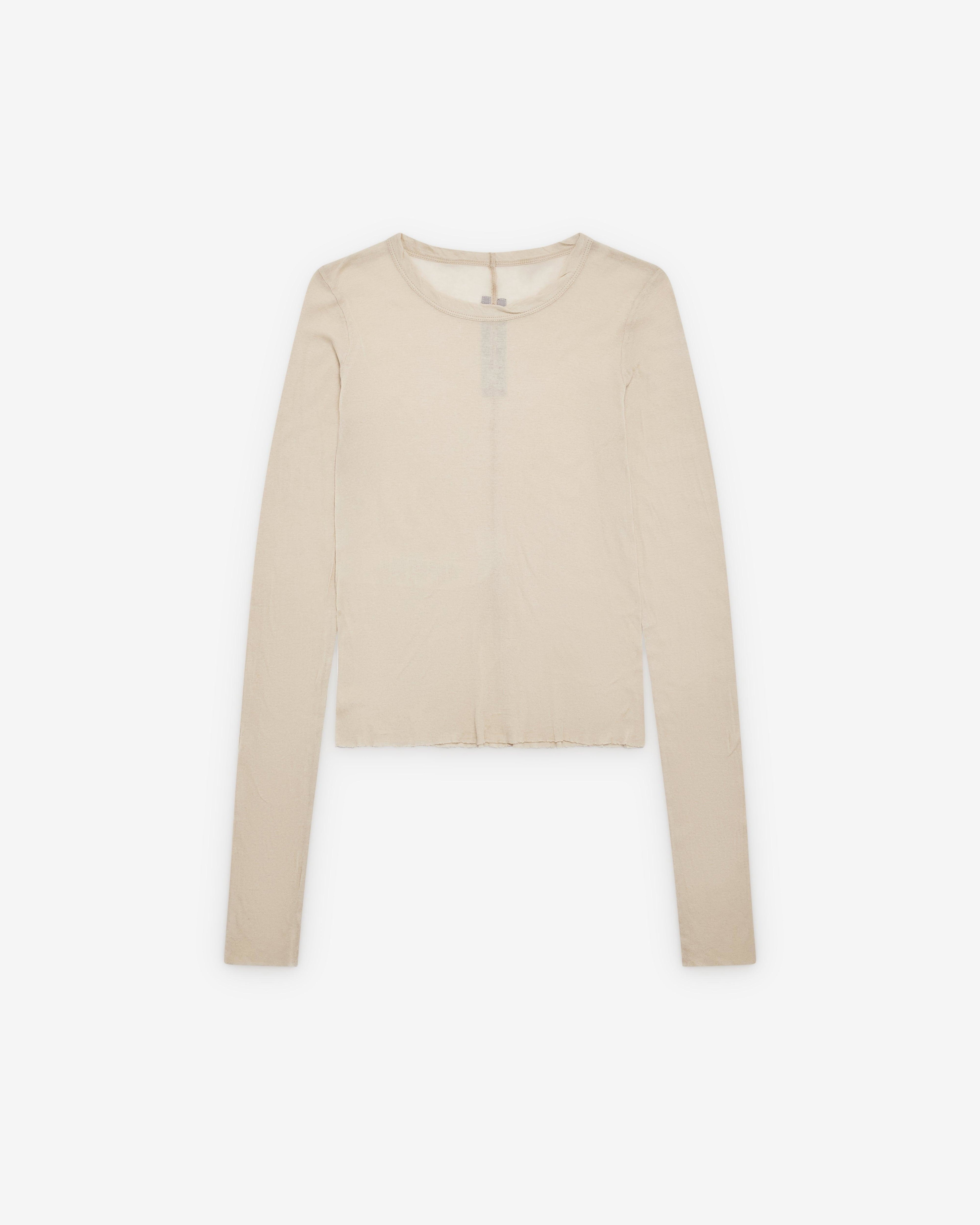 Rick Owens - Women's Cropped Rib LS Knit - (Sand) by RICK OWENS