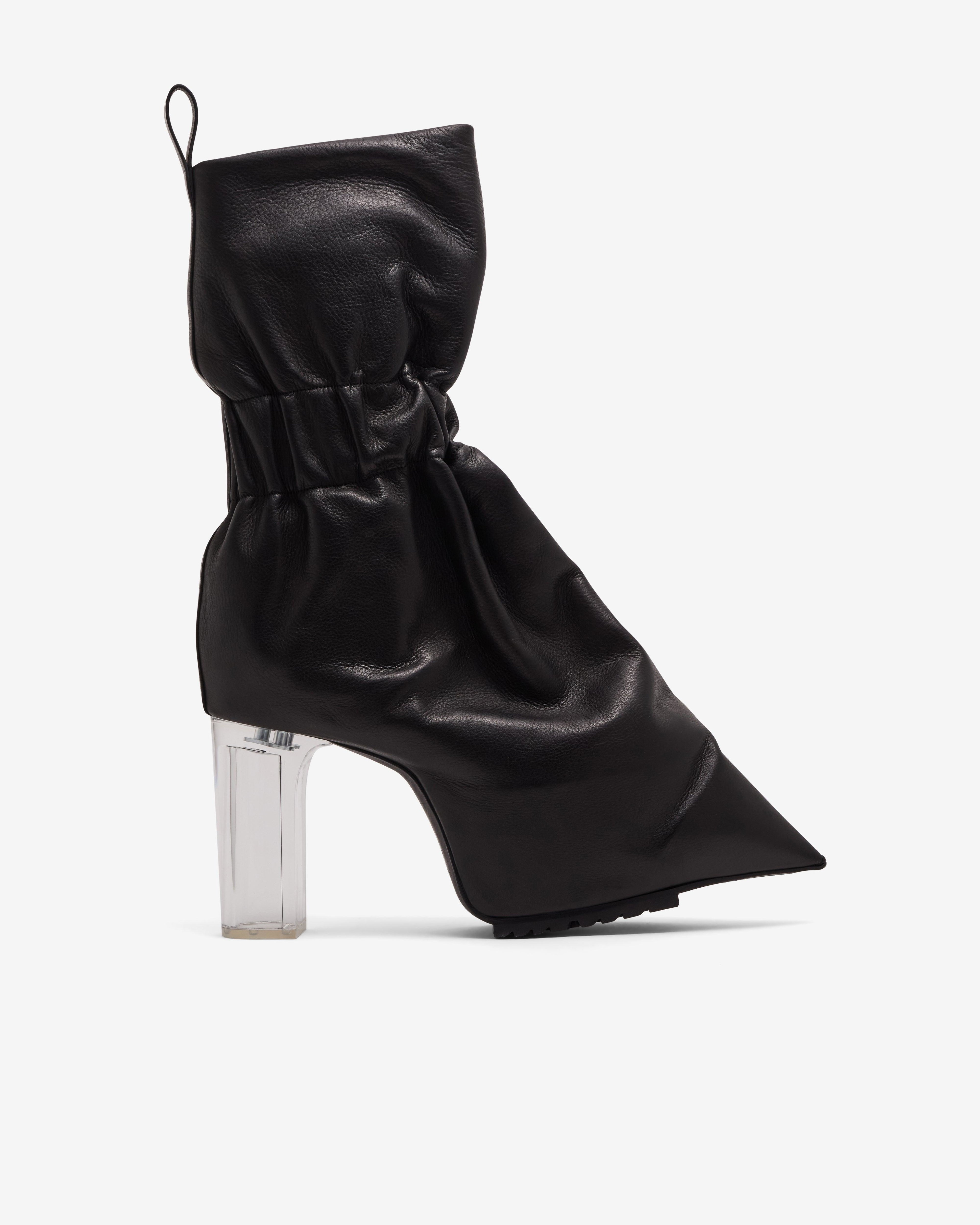 Rick Owens - Women's Cuffed Taquito Pull On - (Black/Clear) by RICK OWENS