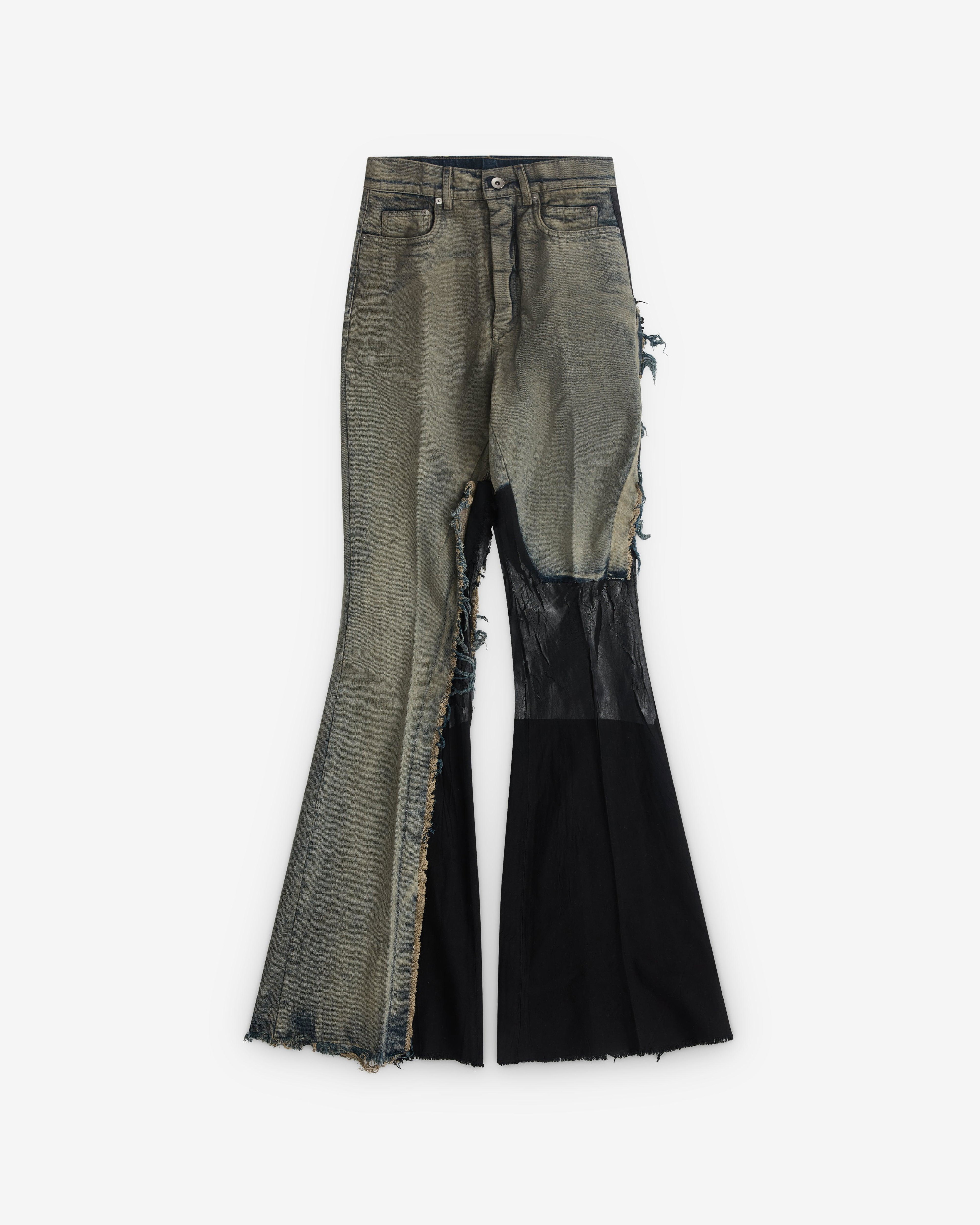 Rick Owens - Women’s Denim Bolan Trousers - (Dirt) by RICK OWENS