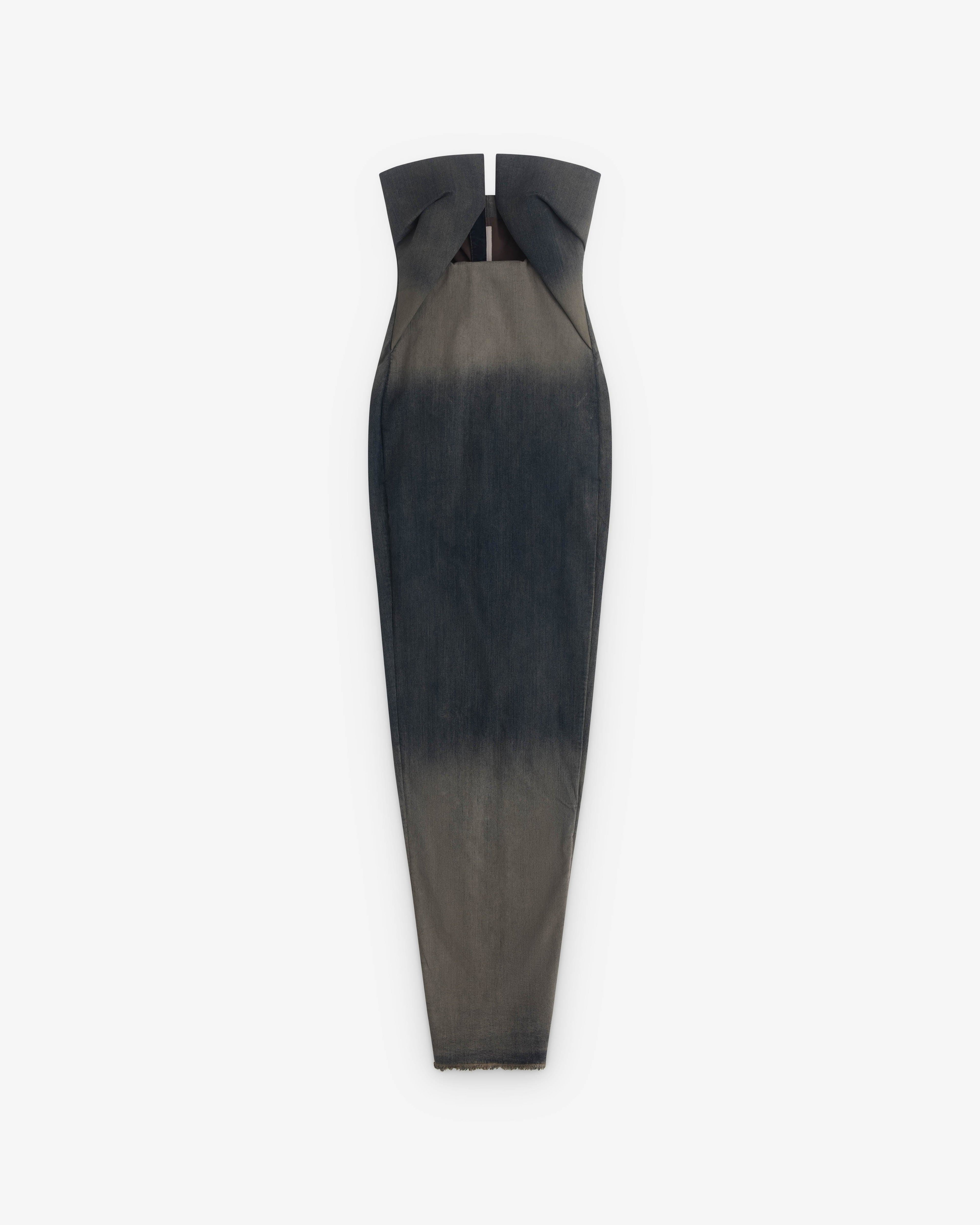 Rick Owens - Women’s Denim Prong Dress - (Dark Dust) by RICK OWENS