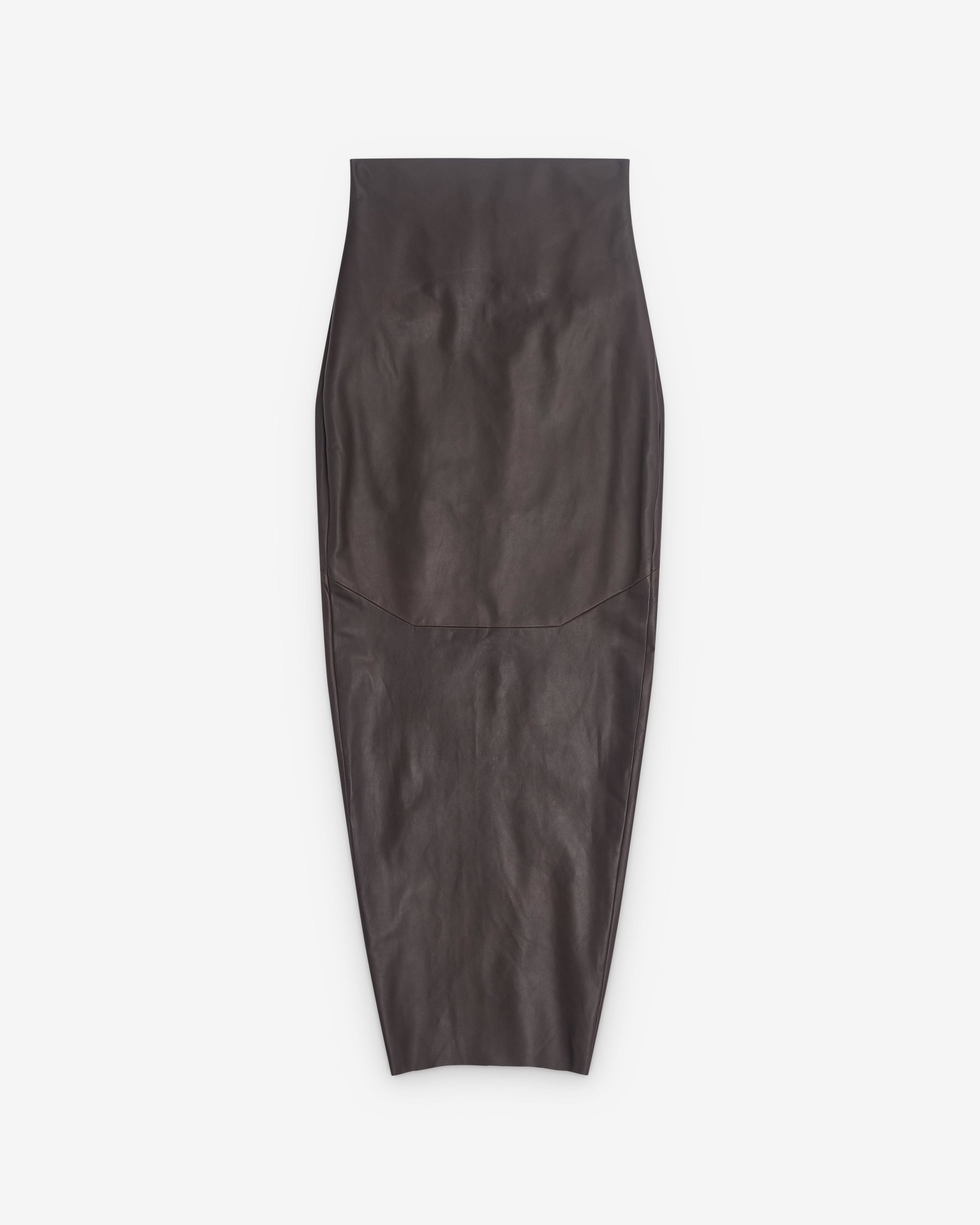 Rick Owens - Women’s Dirt Pillar Skirt - (Dark Dust) by RICK OWENS