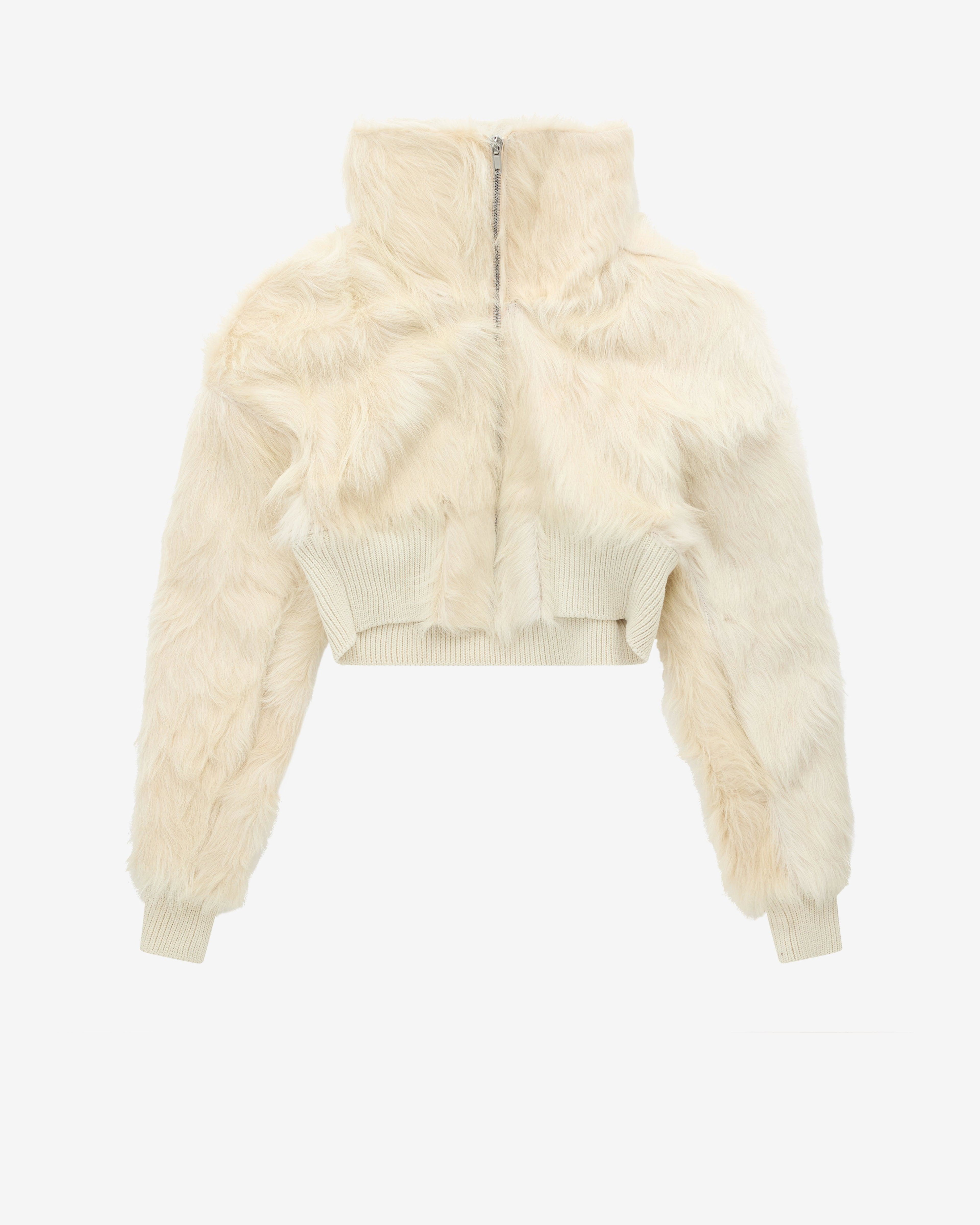 Rick Owens - Women’s Dracucollar Cropped Jacket - (Milk) by RICK OWENS