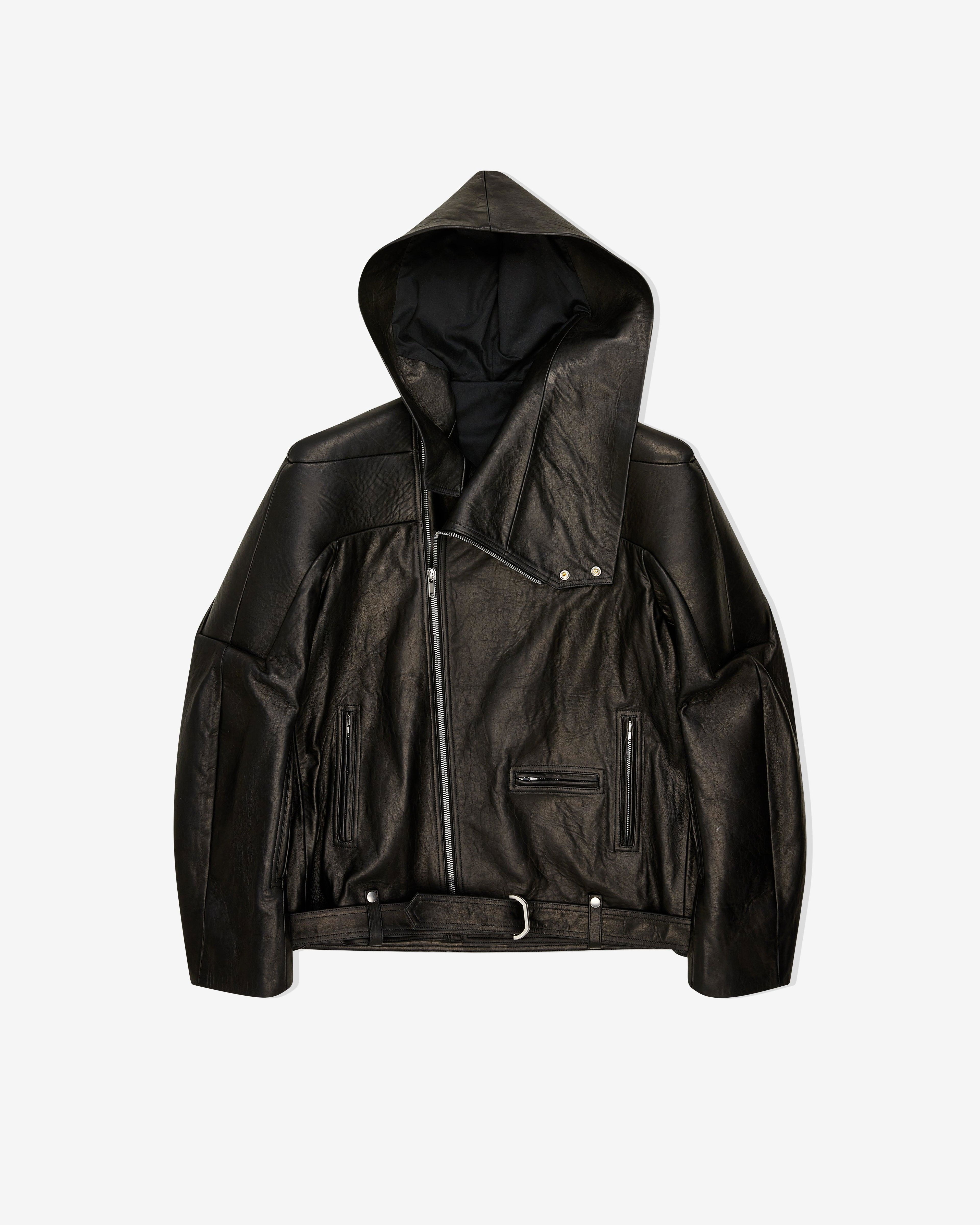 Rick Owens - Women's Hooded Jumbo Stooges Cropped Jacket - (Black) by RICK OWENS