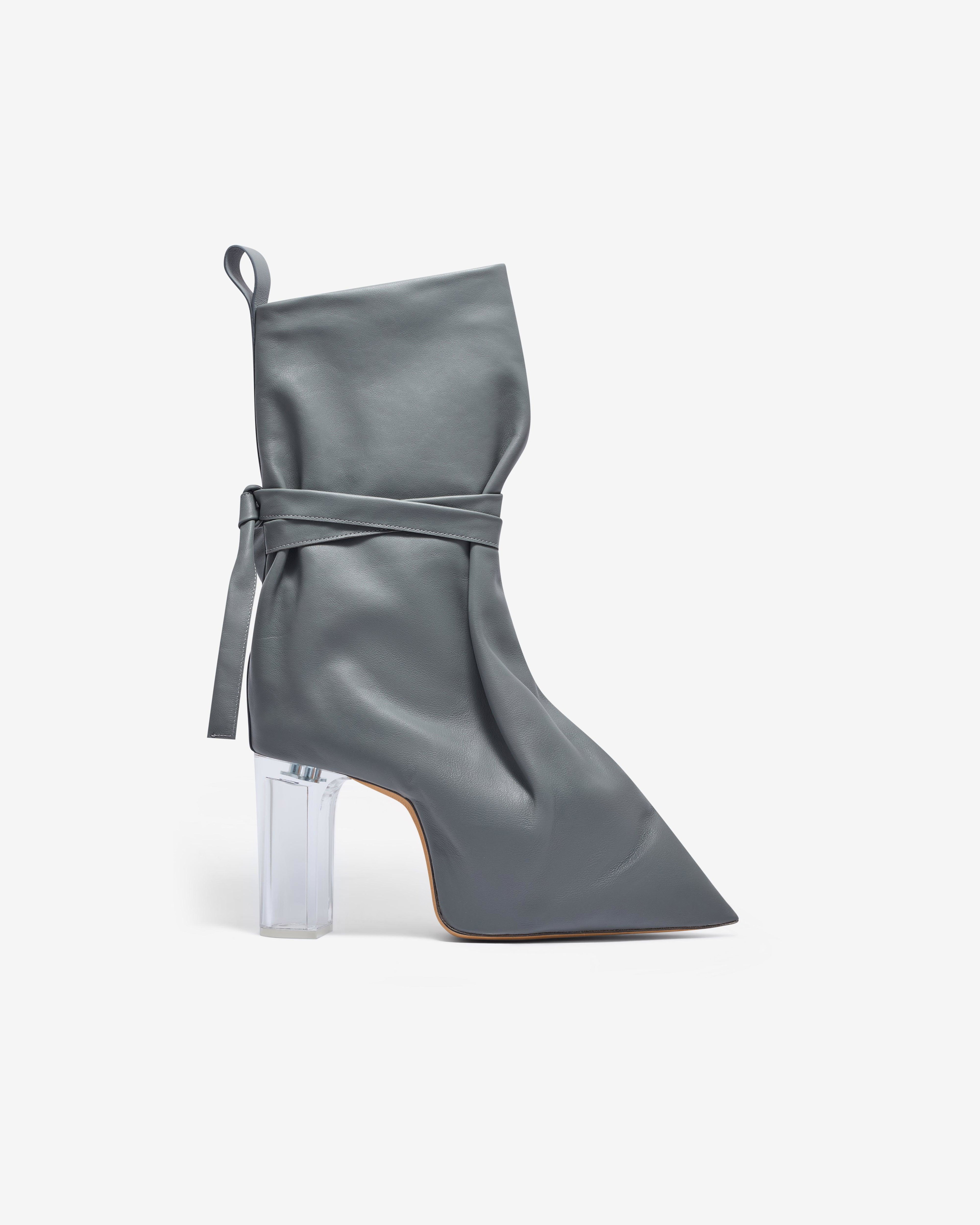 Rick Owens - Women’s Tied Taco Kiss Heels - (Washed Indigo) by RICK OWENS