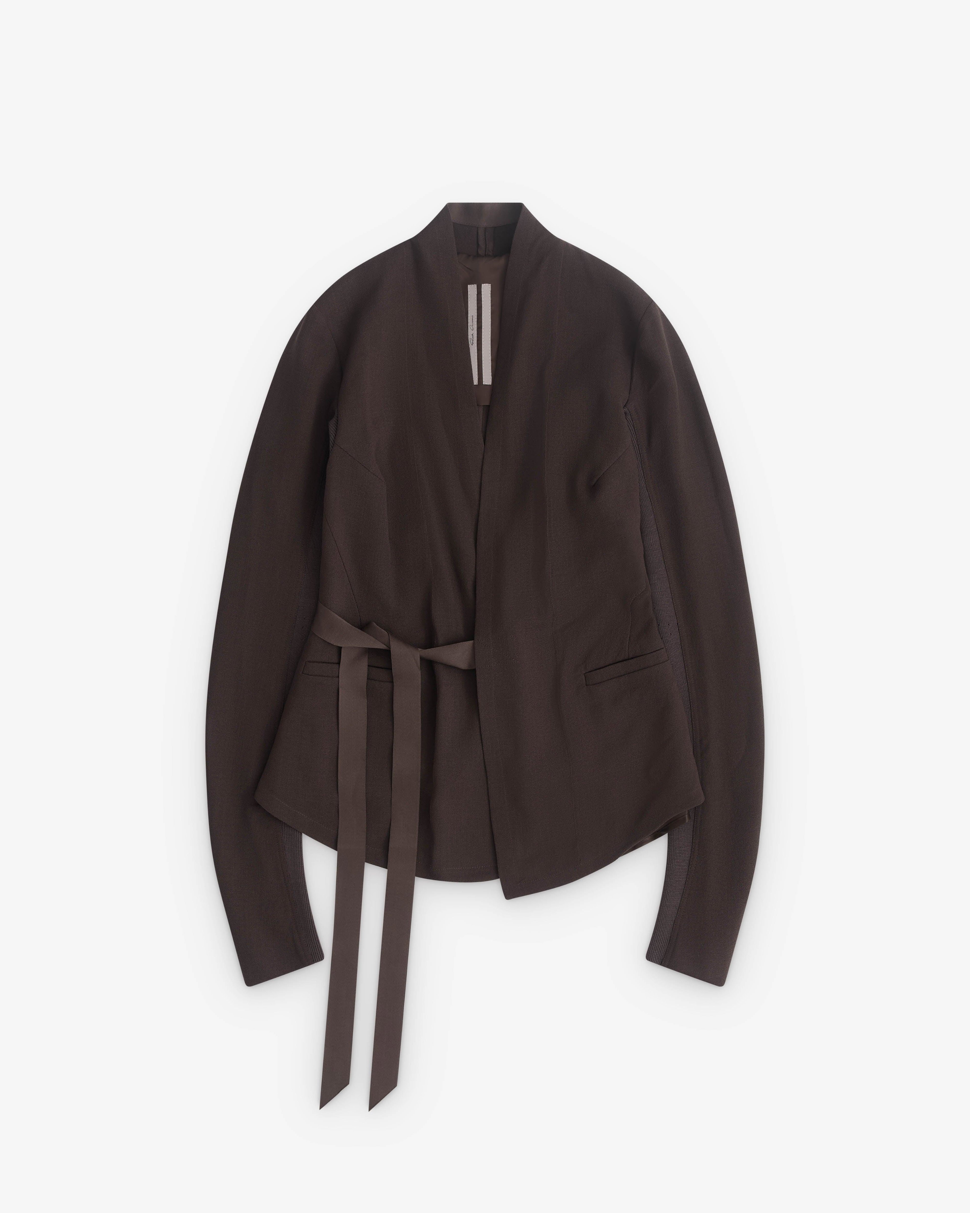 Rick Owens - Women’s Wrap Woven Jacket - (Dark Dust) by RICK OWENS