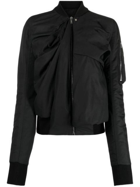 Ripple draped bomber jacket by RICK OWENS