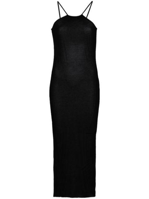 Scorpio ribbed-knit midi dress by RICK OWENS