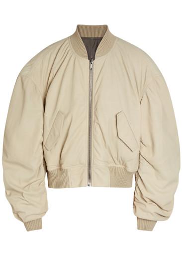 Secchia reversible leather bomber jacket by RICK OWENS