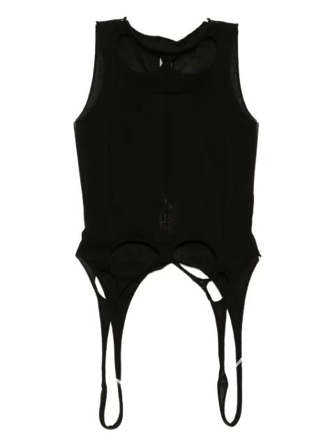 Slashed SL pull vest by RICK OWENS