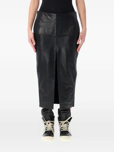 Sliced midi skirt by RICK OWENS