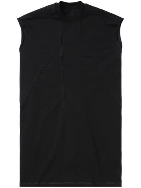 Spintered Tarp cotton tank top by RICK OWENS