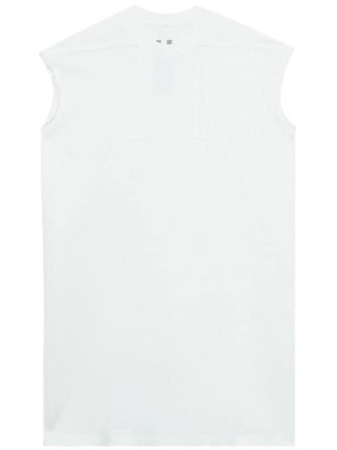 Splintered Tarp cotton tank top by RICK OWENS