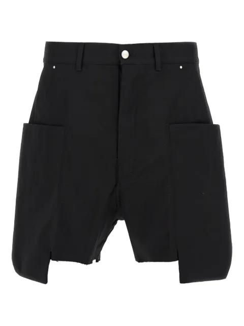Stefan cargo frayed-hem shorts by RICK OWENS