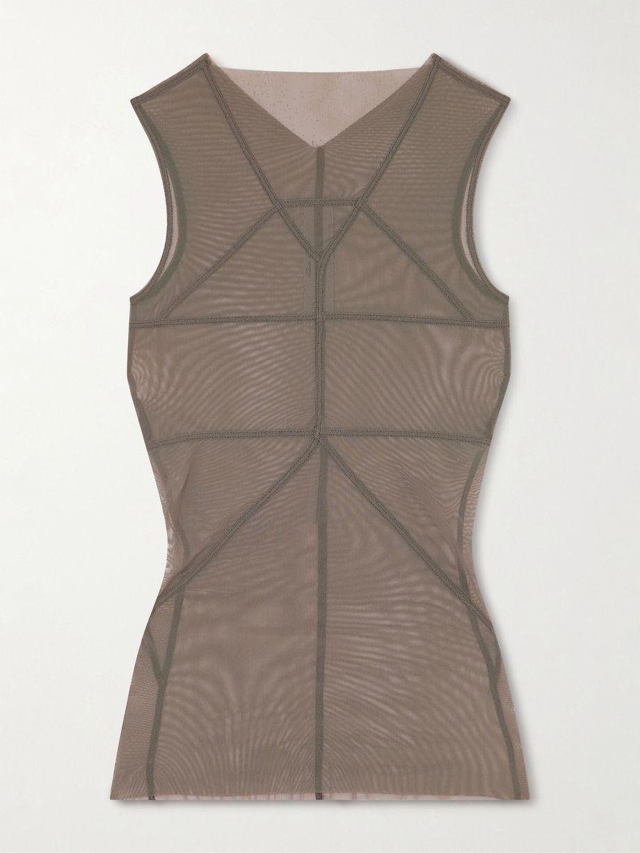 Stretch-mesh top by RICK OWENS