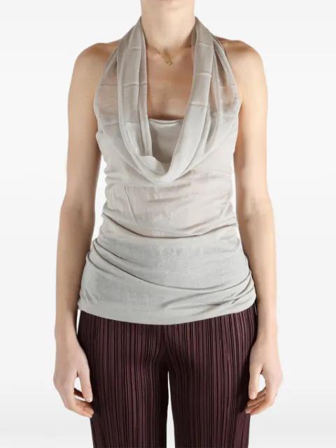 Sunburn cowl-neck top by RICK OWENS