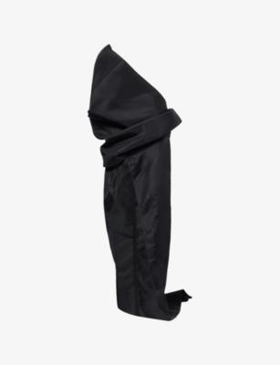 Temple Draped Woven Maxi Skirt by RICK OWENS