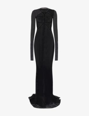 Temple Long-Sleeve Mesh Gown by RICK OWENS