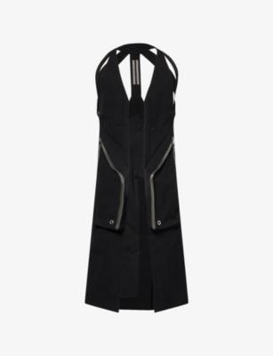 Temple Long Sleeveless Cotton Gilet by RICK OWENS