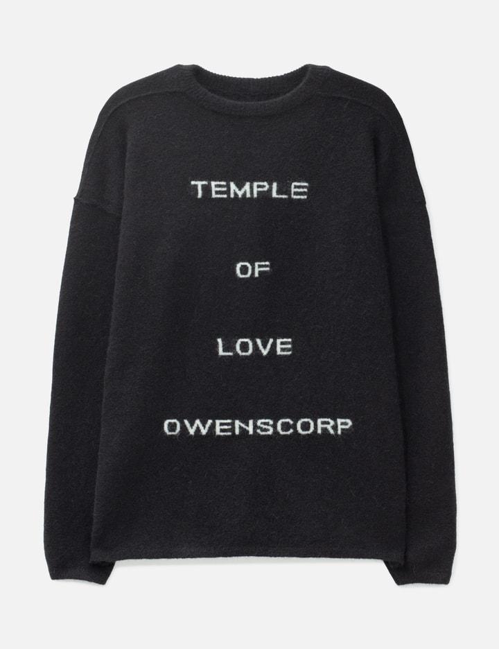 Temple Round Neck Sweater by RICK OWENS