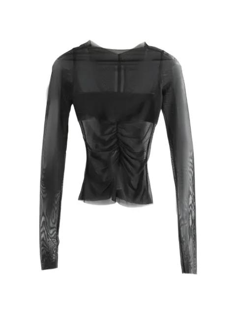 Temple long-sleeved bandeau top by RICK OWENS