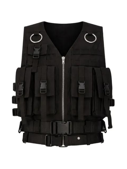 Temple multi-pocket supply vest by RICK OWENS