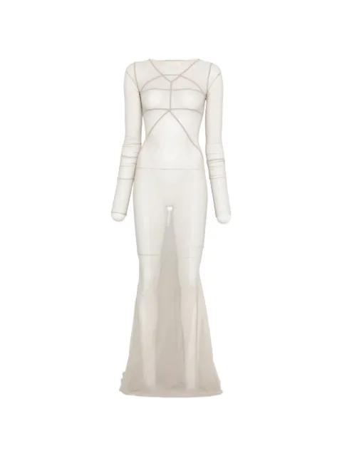 Temple panelled maxi dress by RICK OWENS