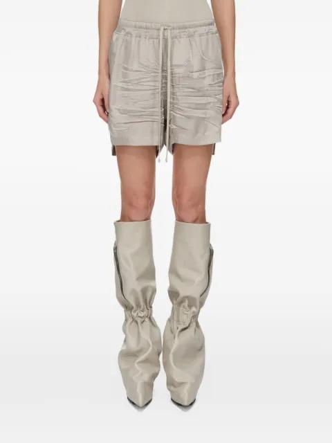 Temple ruched shorts by RICK OWENS