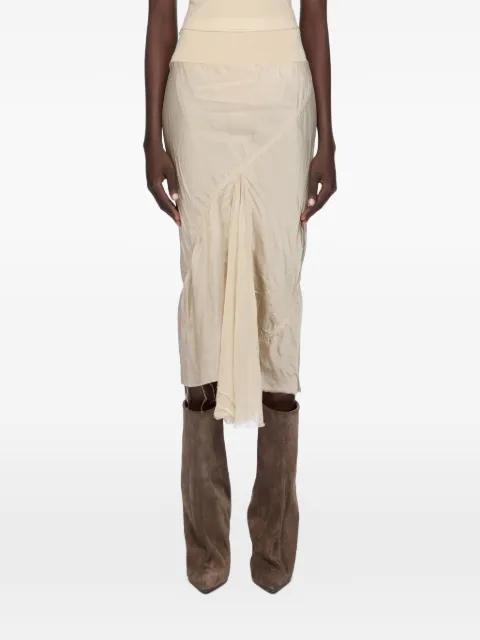 Temple ruched skirt by RICK OWENS