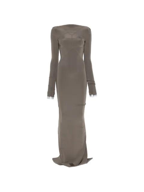 Temple sheer panelled maxi dress by RICK OWENS