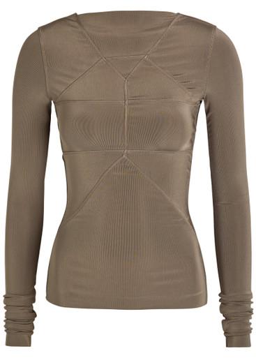 Temple stretch-jersey top by RICK OWENS