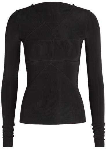 Temple stretch-jersey top by RICK OWENS
