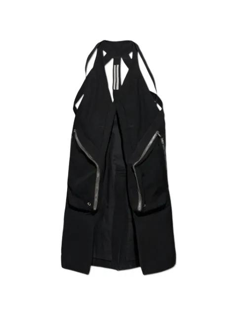 Temple zip-up vest by RICK OWENS
