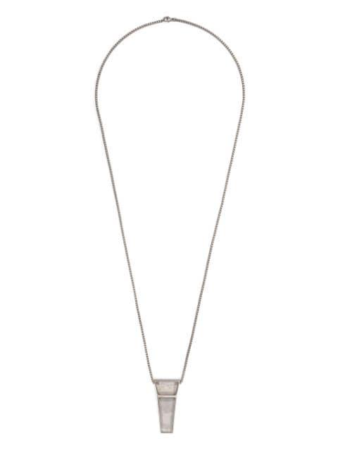 Trunk-pendant quartz necklace by RICK OWENS