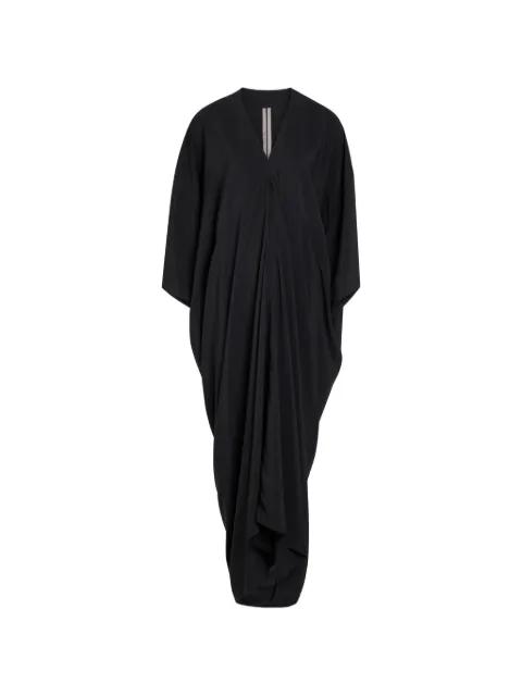 V-neck draped maxi dress by RICK OWENS