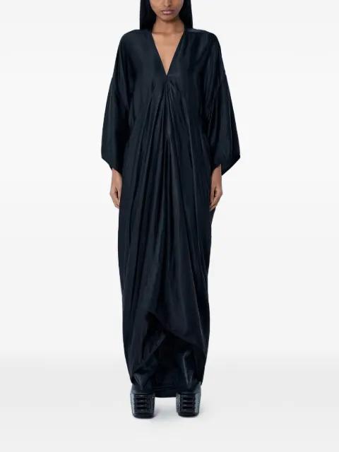 V-neck draped maxi dress by RICK OWENS