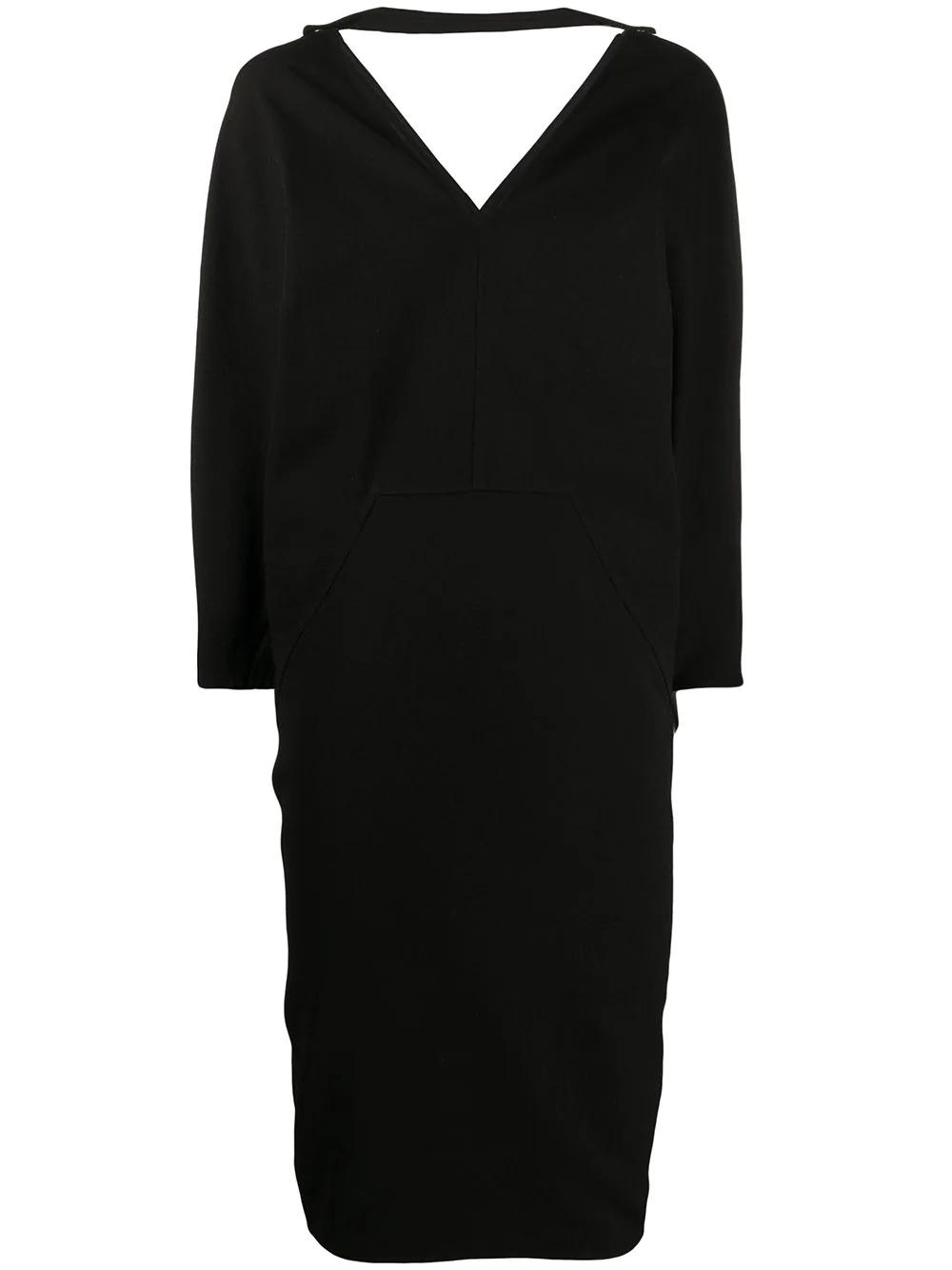 V-neck midi dress by RICK OWENS