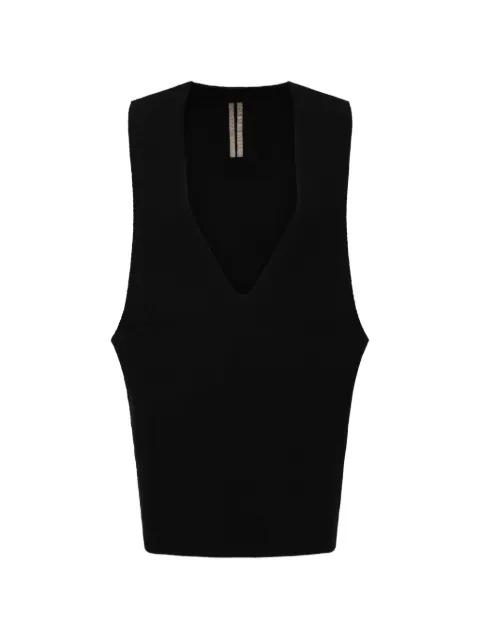 V-neck tank sweater by RICK OWENS