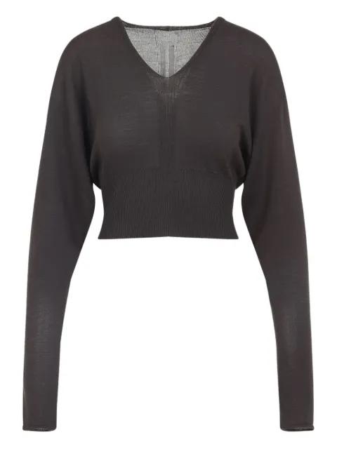 V-neck wool blouse by RICK OWENS