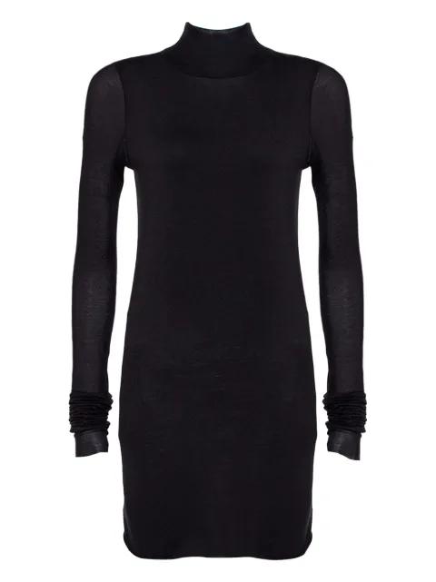 pre-owned turtleneck sheer-panels dress by RICK OWENS VINTAGE