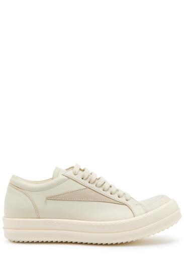 Vintage panelled leather sneakers by RICK OWENS
